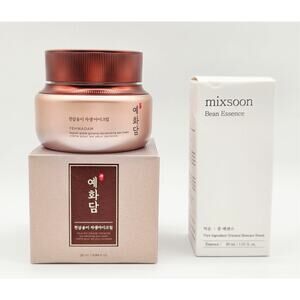 Mixsoon Bean Essence w/ The Face Shop YEHWADAM Heaven Grade Ginseng Eye Cream